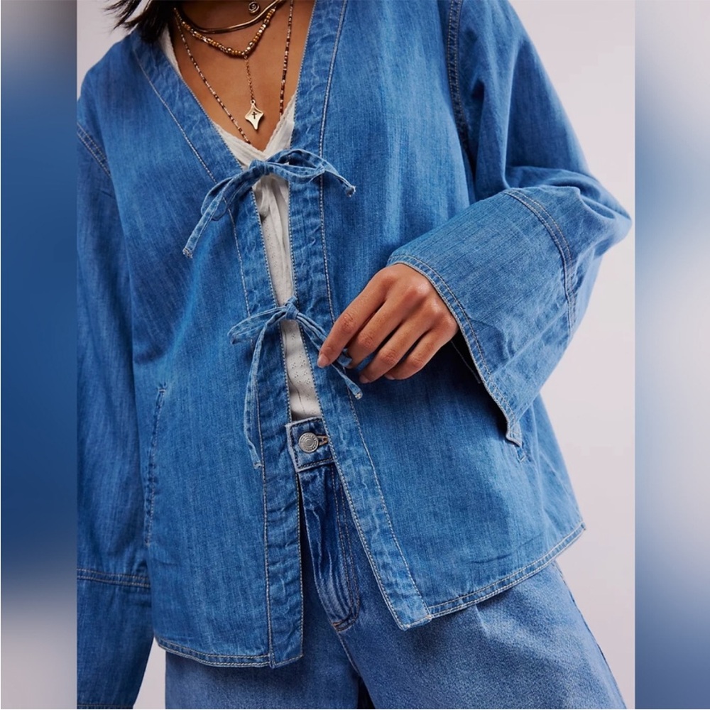 Free People denim top